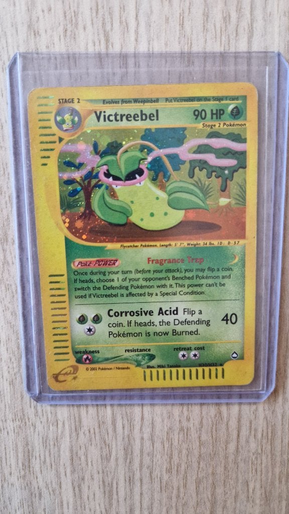 Victreebel H30/H32 - Pokemon Aquapolis, Hobby en Vrije tijd, Verzamelkaartspellen | Pokémon, Ophalen of Verzenden, Zo goed als nieuw