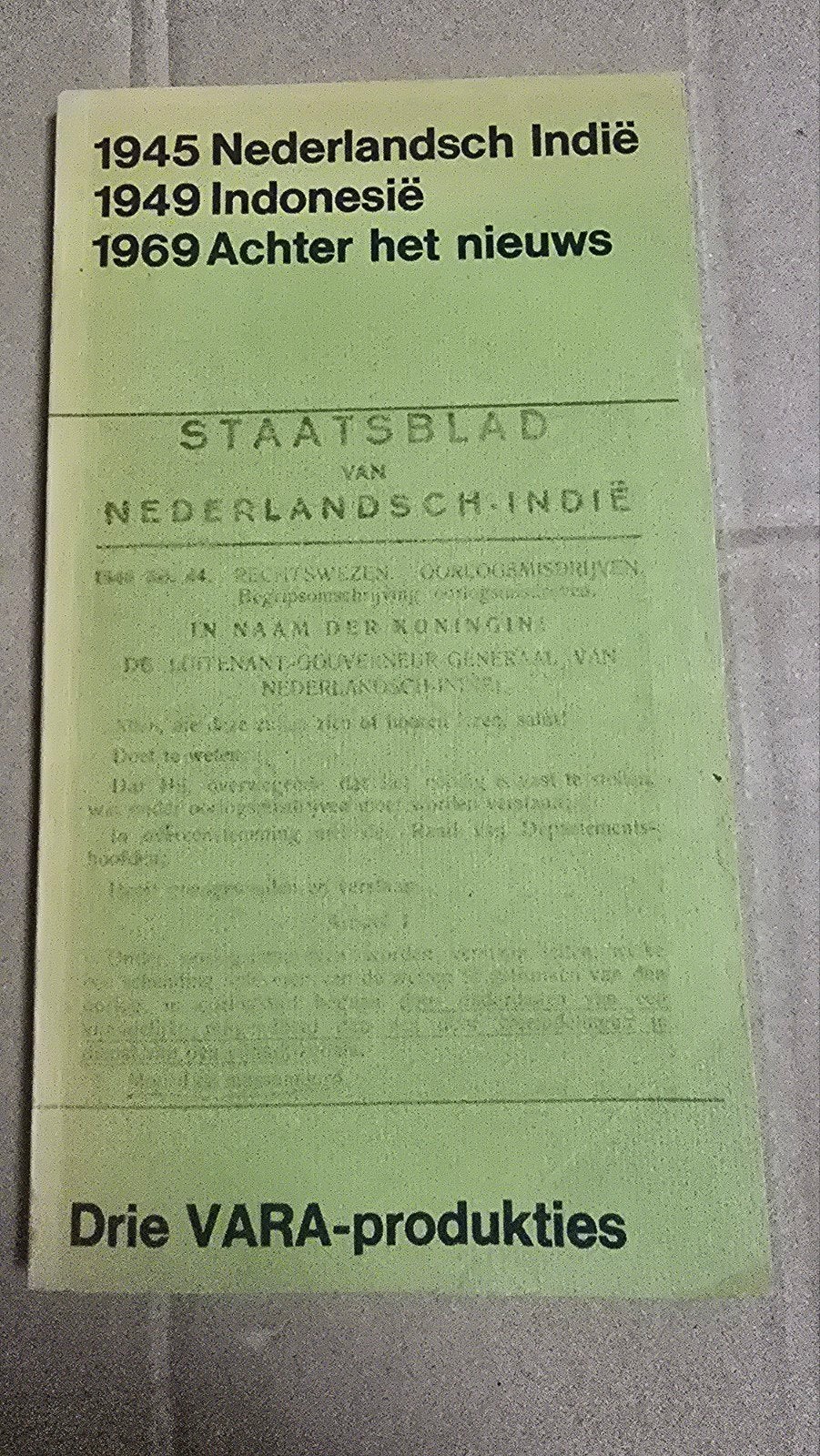 1945-1969 Nederlands-Indië/Indonesië: Drie VARA-produkties, Ophalen of Verzenden