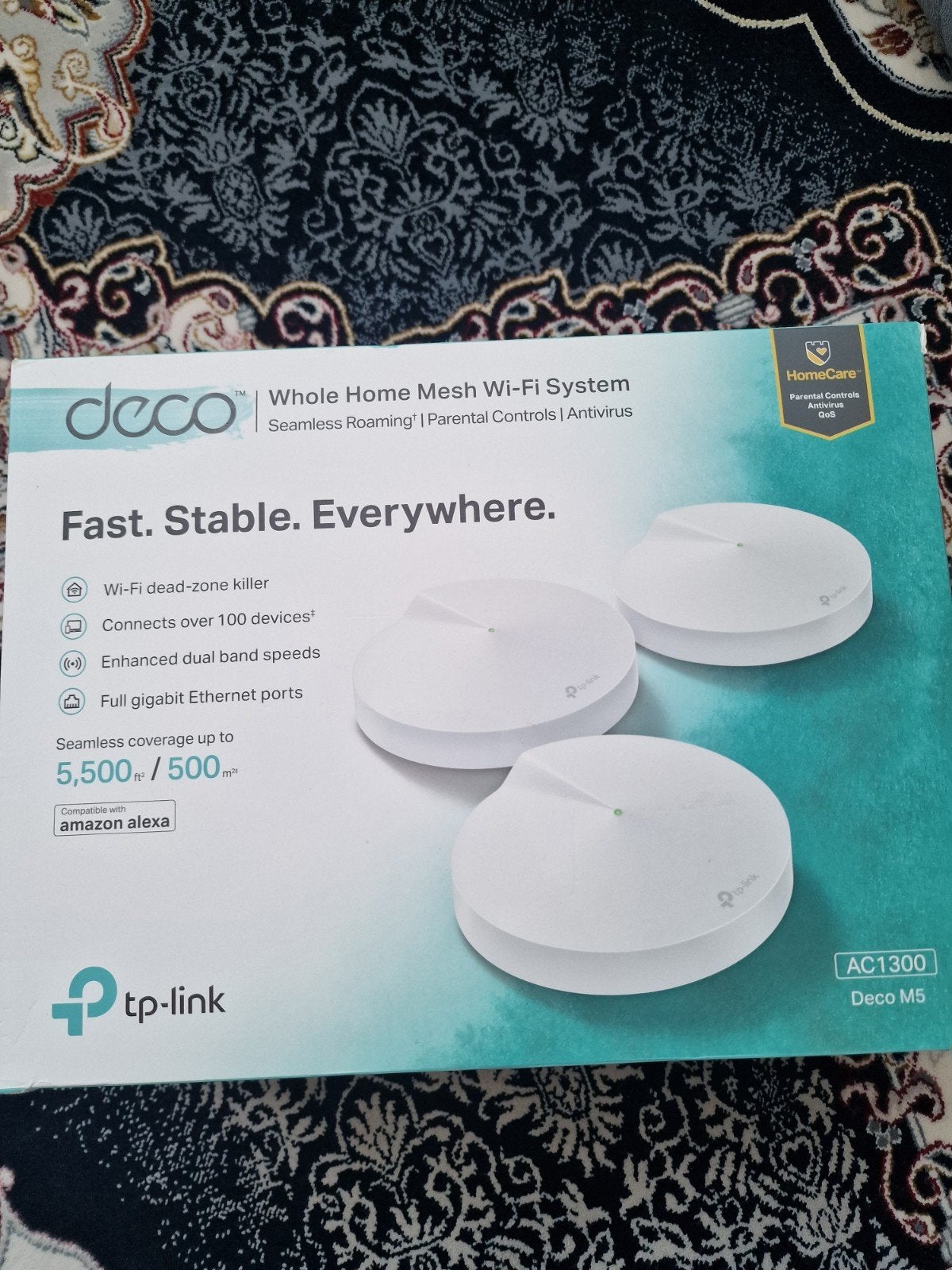 TP-Link Deco M5 AC1300 Mesh WiFi Set van 3 | Zo goed als nie, Ophalen of Verzenden, Zo goed als nieuw, TP-Link Deco