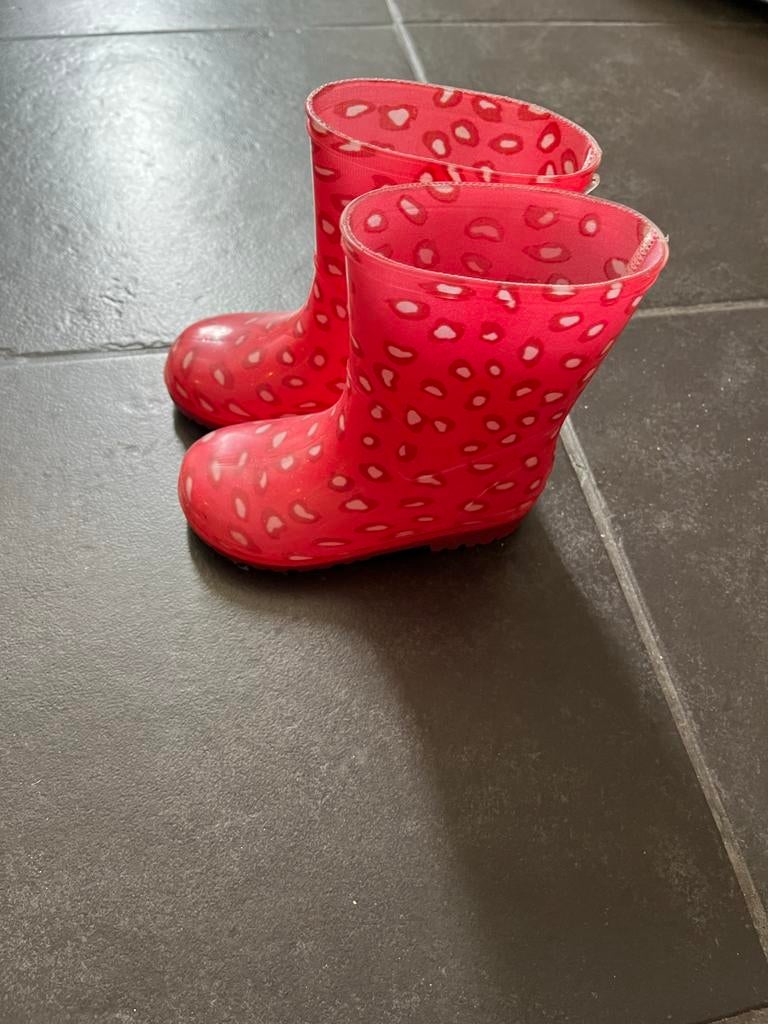 Hema Regenlaarsjes Maat 23 - Roze met Witte Stippen, Kinderen en Baby's, Kinderkleding | Schoenen en Sokken, Gebruikt, Jongen of Meisje