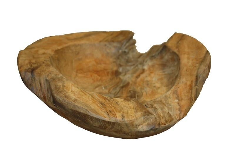 Teak schalen ~35 cm doorsnede, Huis en Inrichting, Woonaccessoires | Schalen en Manden, Schaal, Verzenden, Rond, Nieuw