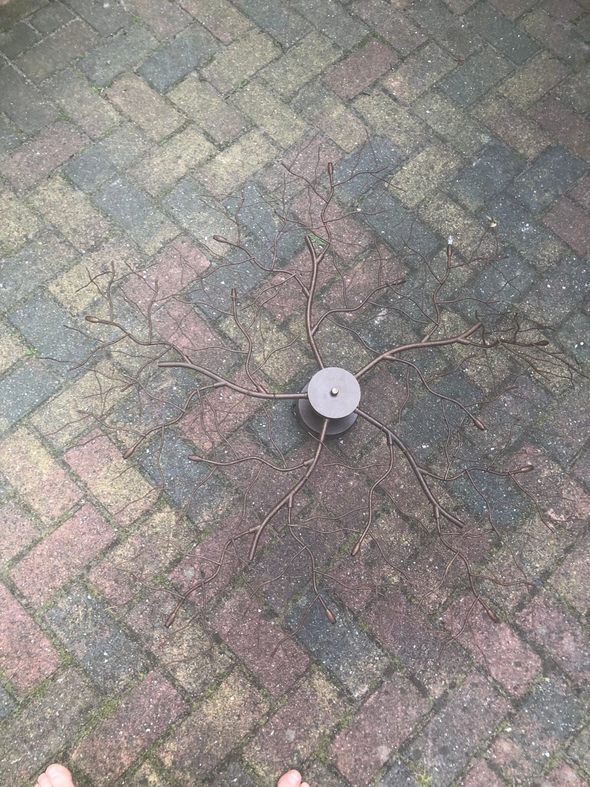 Decoratieve metalen takken voor aan de muur, Ophalen of Verzenden, Gebruikt