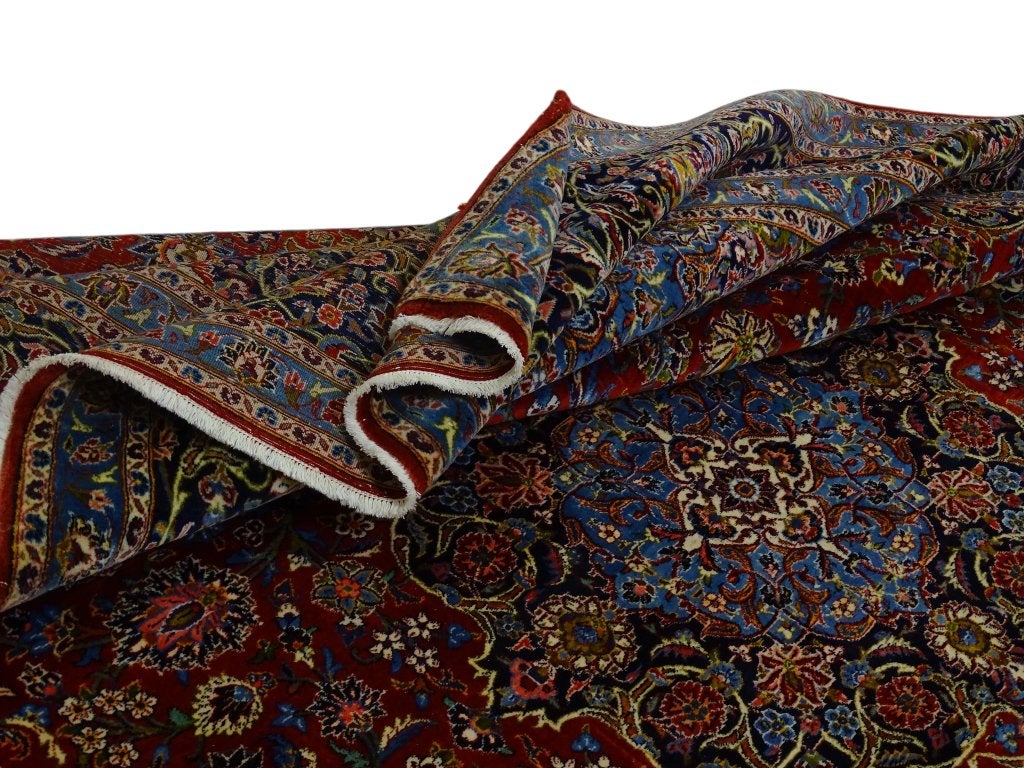 Perzisch tapijt - Keshan - 395 x 301 cm - Handgeknoopt, -, -, 200 cm of meer, Eclectisch