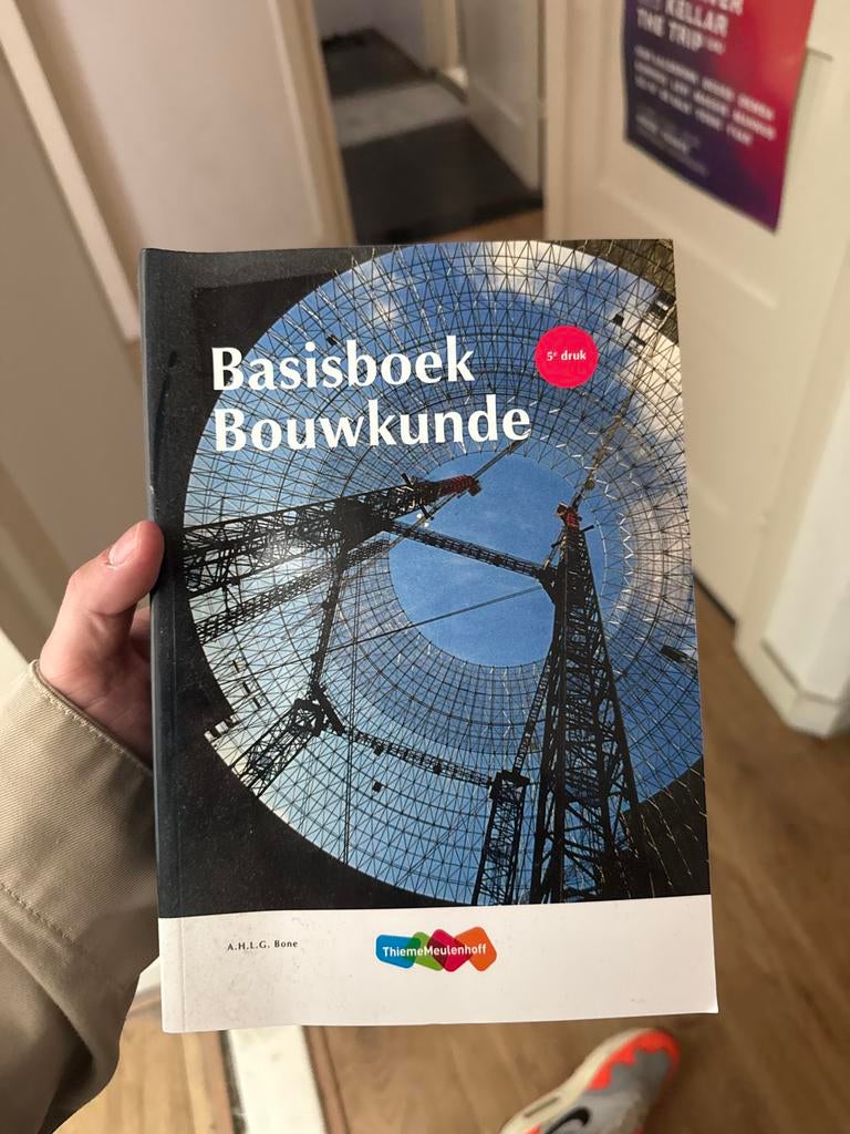 Basisboek Bouwkunde - 5e druk, Boeken, Studieboeken en Cursussen, Zo goed als nieuw, MBO, Beta, Ophalen of Verzenden