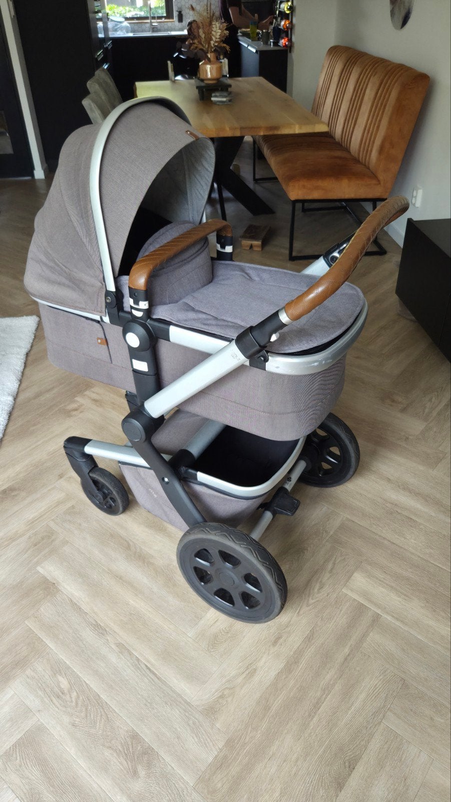 Joolz Day+ kinderwagen met reiswieg en zitje, Ophalen of Verzenden, Gebruikt, Overige merken, Verstelbare duwstang