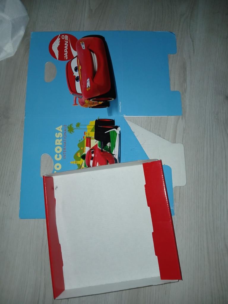Disney Cars Opbergdoos 4 stuks karto  - Bliksem McQueen, Ophalen of Verzenden, Gebruikt, Jongen