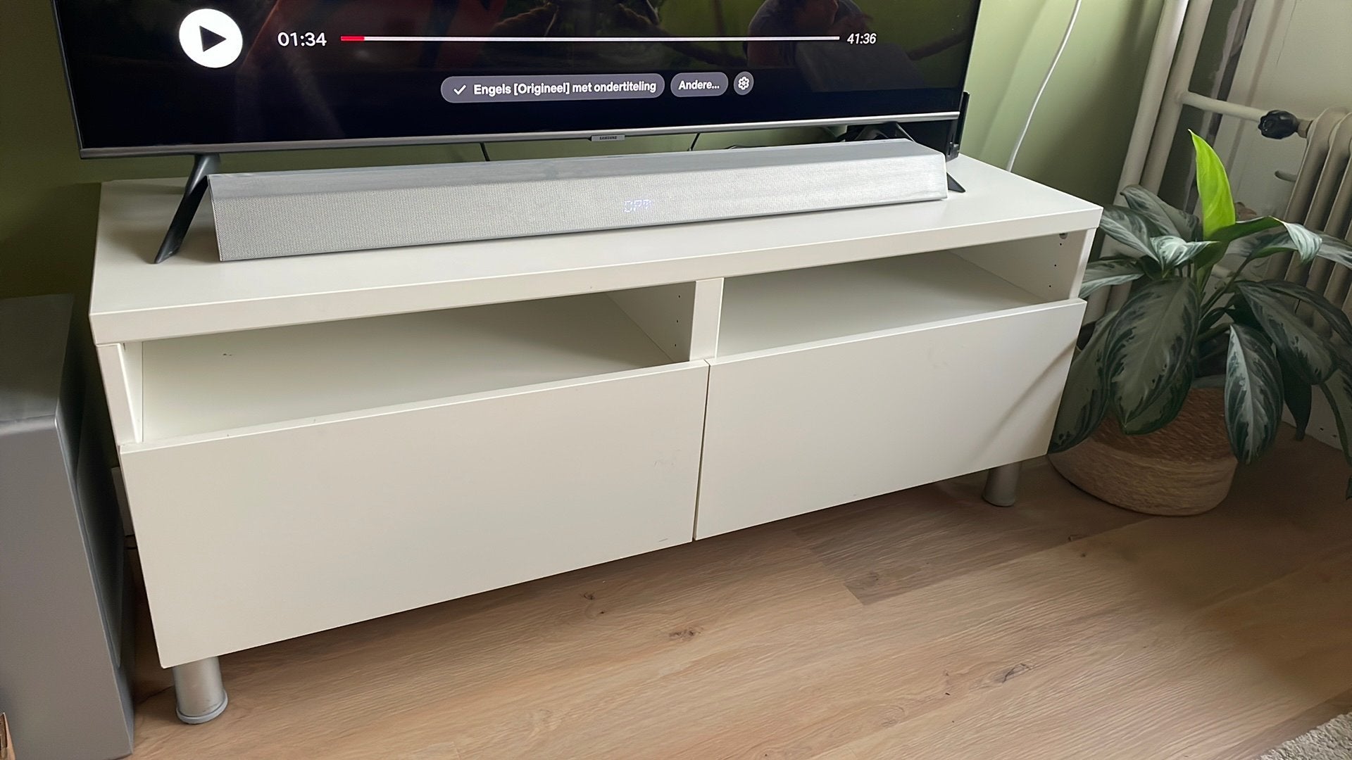 BESTA Ikea tv meubel, Ophalen, Gebruikt, 25 tot 50 cm, Minder dan 100 cm