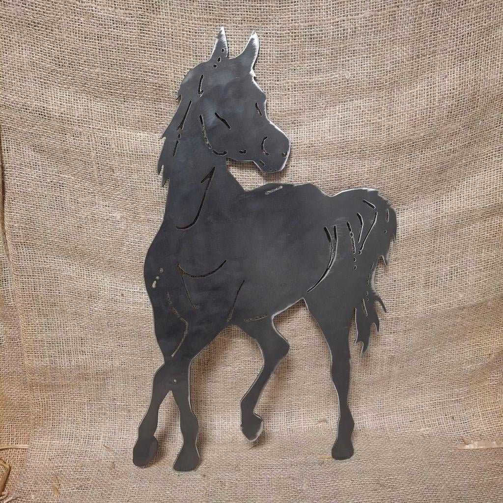 Prachtig Paard gesneden uit Cortenstaal, Ophalen of Verzenden, Nieuw