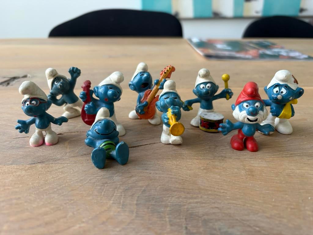 Vintage jaren 70 smurfen, Verzamelen, Ophalen of Verzenden, Zo goed als nieuw, Verschillende Smurfen