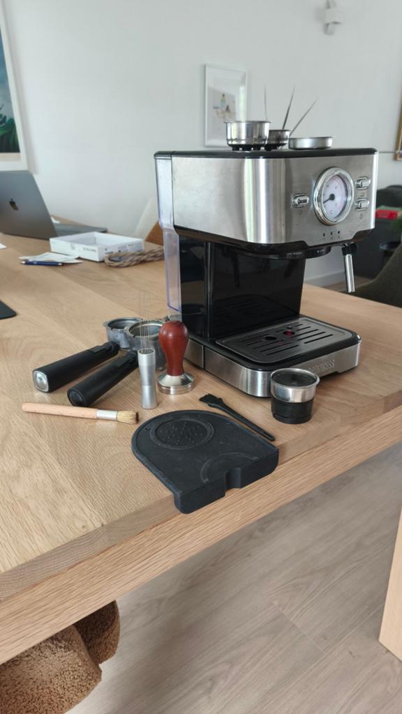 Princess Espressomachine met koffiecups adapter, Ophalen, Espresso apparaat, Gemalen koffie, Zo goed als nieuw