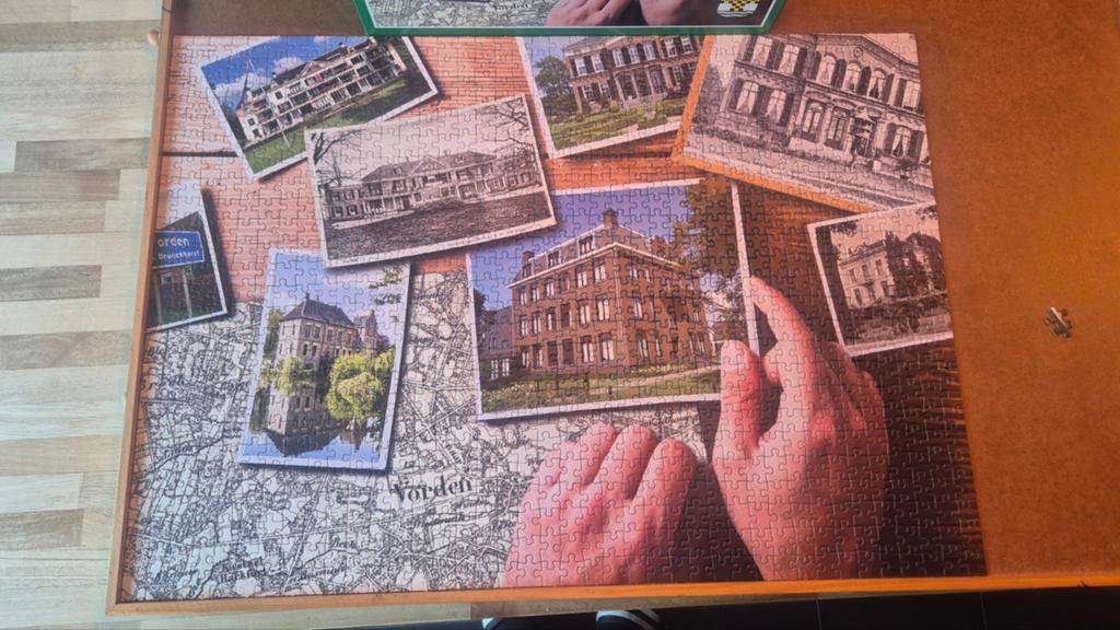 Legpuzzel Vorden 1000 stukjes - Historische gebouwen, Ophalen of Verzenden, 500 t/m 1500 stukjes, Zo goed als nieuw, Legpuzzel