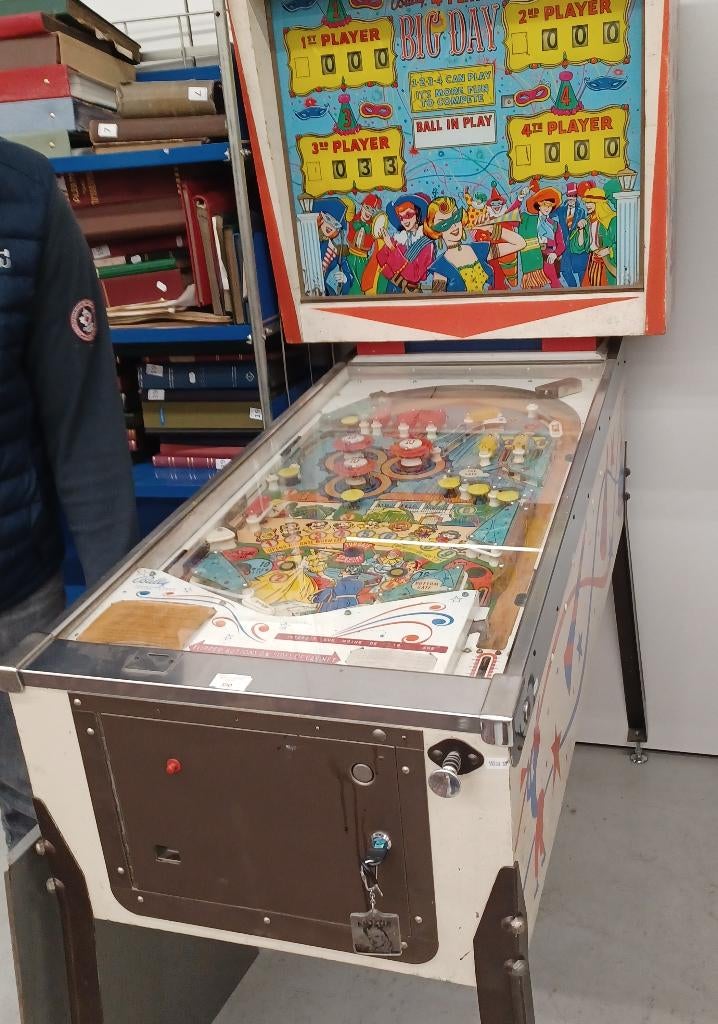 Bally "Big Day" 1964 flipperkast, Gebruikt, Mechanisch, Bally, Ophalen of Verzenden