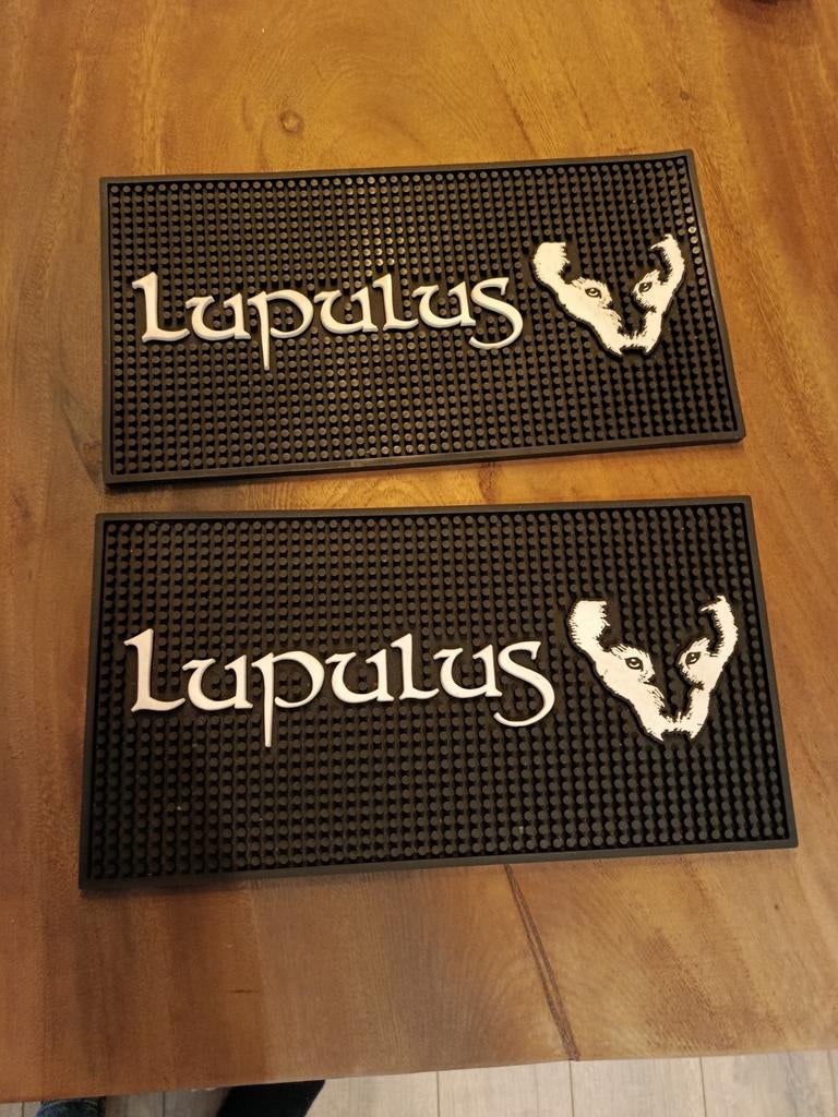 Lupulus bier barmat, Ophalen of Verzenden, Reclamebord