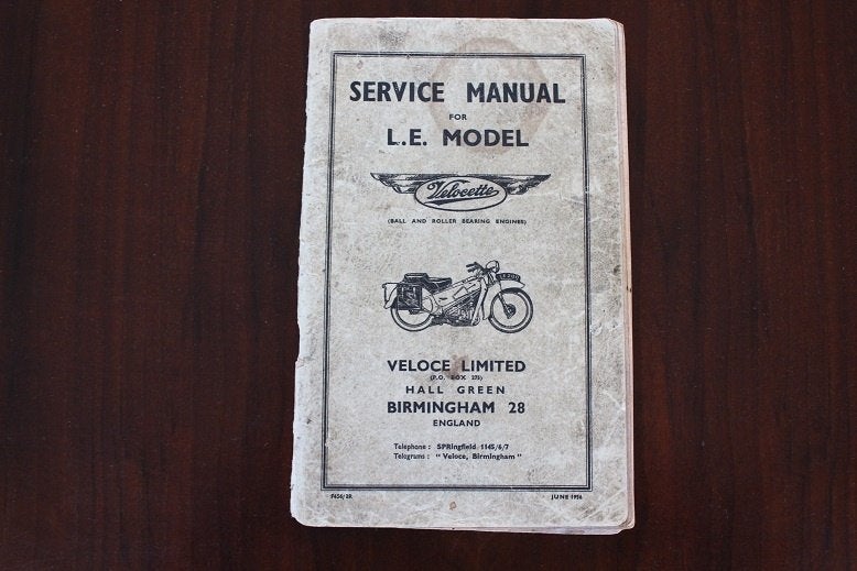 Velocette model LE 1956 motorcycle service manual, Ophalen of Verzenden, Yamaha
