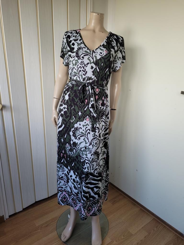 Smashed Lemon maxi jurk zomer plants groen maat 42/XL, Kleding | Dames, Maat 42/44 (L), Ophalen of Verzenden, Zo goed als nieuw