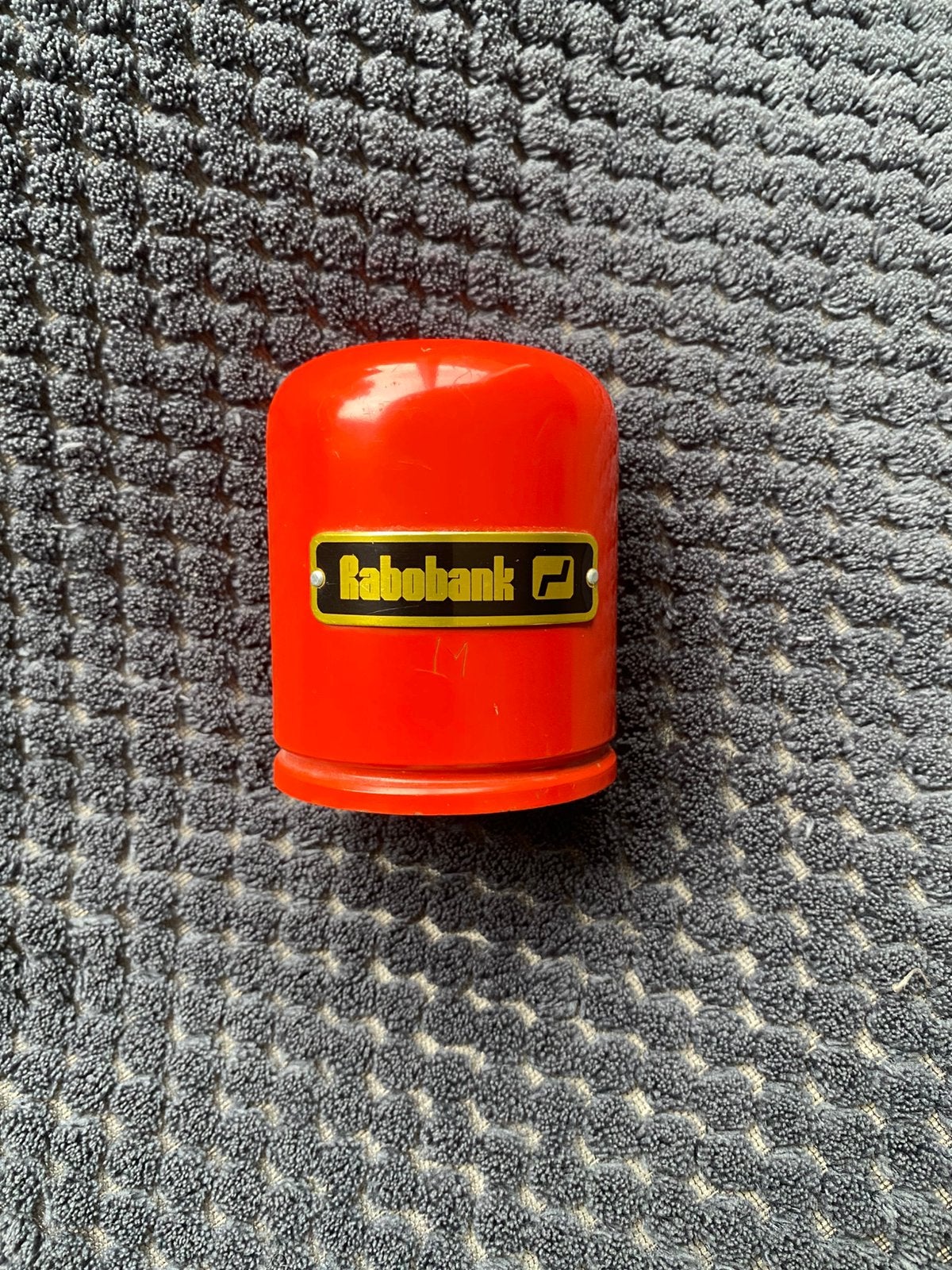 Vintage spaarpot Rabobank, Ophalen of Verzenden, Gebruikt
