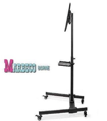 TV vloerstandaard, TV voet, Rijdbare TV standaard met rem, Nedis, Nieuw, Info@marbeco.nl, Ophalen of Verzenden