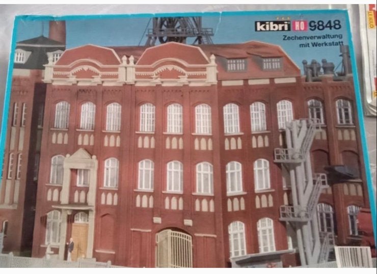 Kibri HO 9848 Zeche Verwaltung met Werkstatt modelbouw, Ophalen of Verzenden, Gebruikt