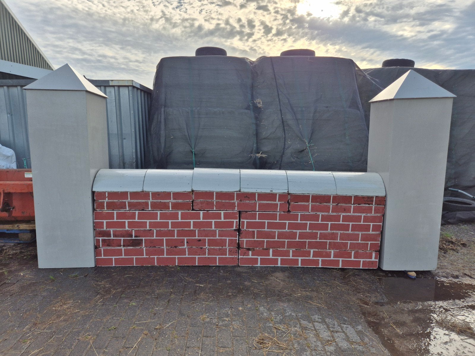 Complete springmuur! Hindernismateriaal, Ophalen, Zo goed als nieuw, Springen