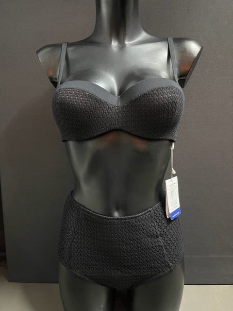 Cyell bikini maat 38e met hoge taille slip, Verzenden, Nieuw, Zwart, Bikini