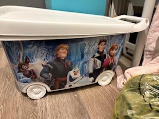 Opberg doos box Frozen voor kinderkamer, Ophalen, Zo goed als nieuw, Overige typen