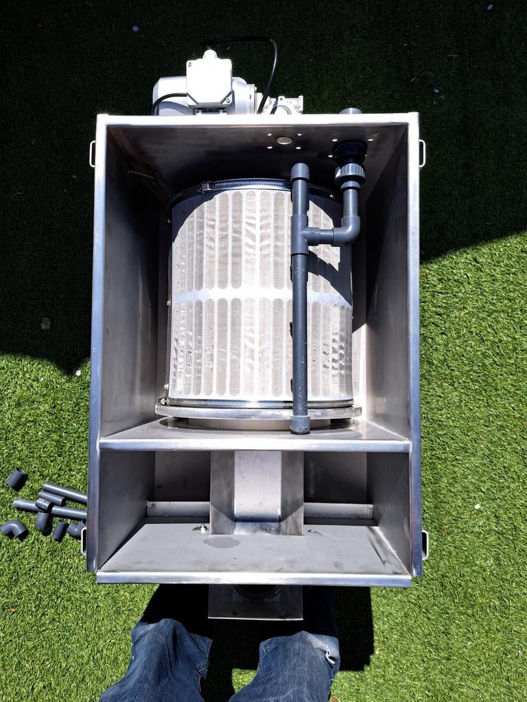 RVS Trommelfilter voor vijvers tot 40m³, Tuin en Terras, Vijver-toebehoren, Ophalen of Verzenden, Gebruikt, Vijverfilter