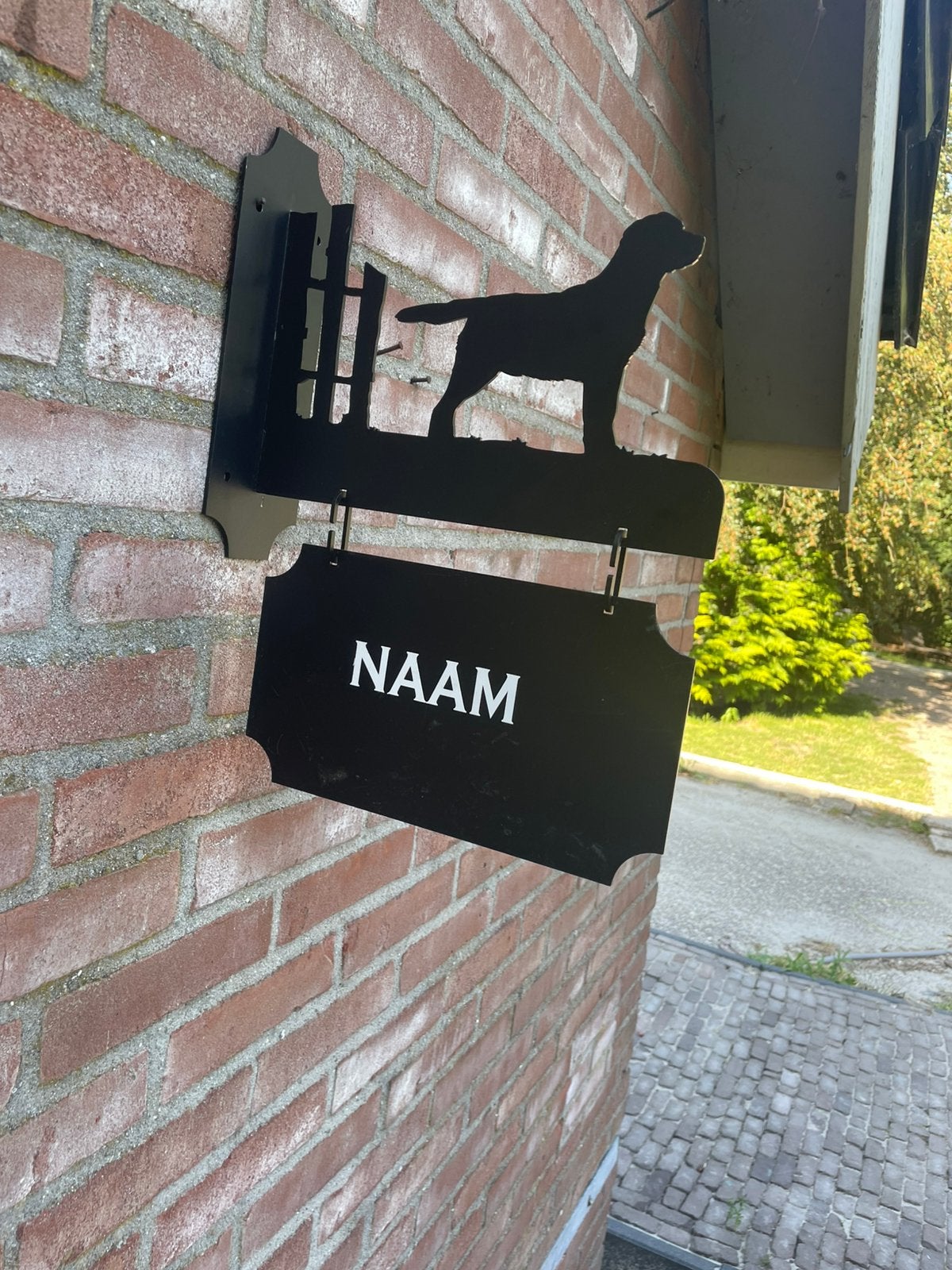 Labrador retriever uithangbord- huisnummerbord, Ophalen of Verzenden, Zo goed als nieuw