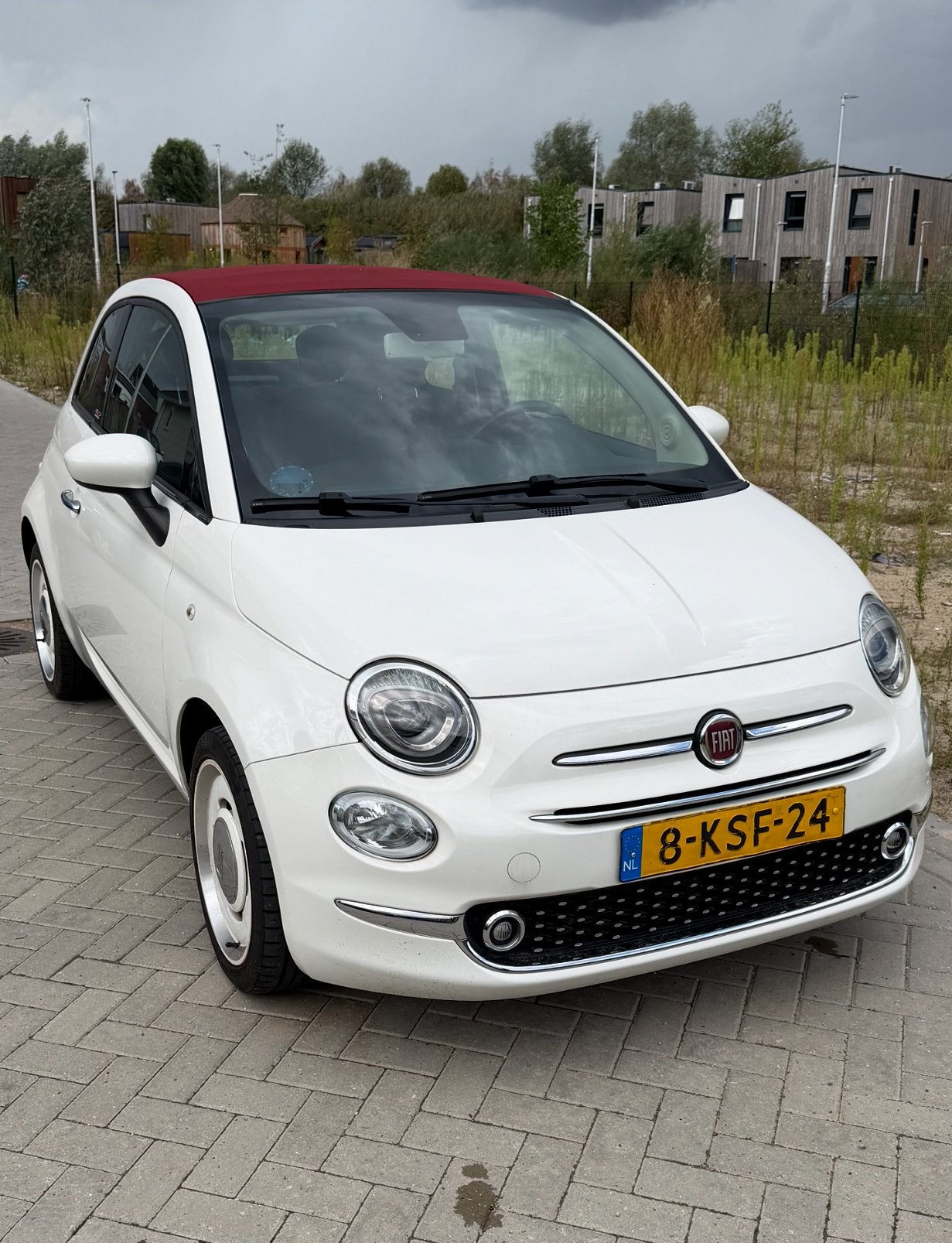 Fiat 500 0.9 Cabrio Special Edition Wit km68809 NAP, Auto's, Voorwielaandrijving, 31 €/maand, Wit, Handgeschakeld