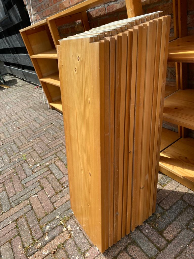 Lundia planken en bureaubladen €1,- per stuk, Ophalen, Gebruikt, 200 cm of meer, Lundia beukenhout