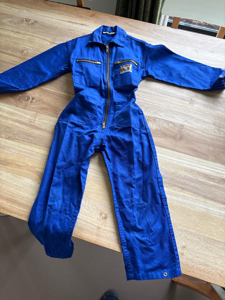 Blauwe kinderoverall - Element Workwear - Maat 116, Kinderen en Baby's, Kinderkleding | Maat 116, Ophalen of Verzenden, Gebruikt