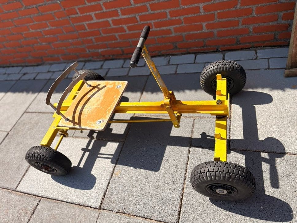 Kinder skelter met handaandrijving - Geel, Kinderen en Baby's, Gebruikt, Geen, Onbekend, Onbekend