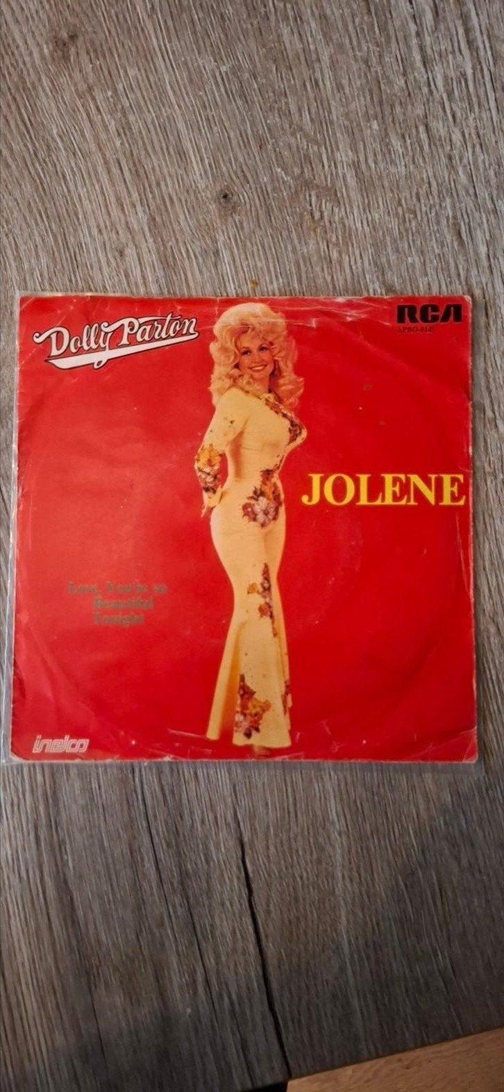 Dolly parton Jolene, 7 inch, Ophalen of Verzenden, Zo goed als nieuw, Beschermende buitenhoes
