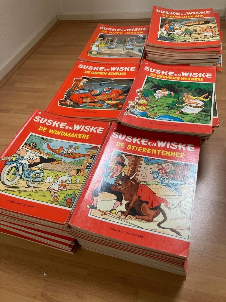 Suske en Wiske stripboeken, Boeken, Stripboeken, Gelezen, Willy Vandersteen, Ophalen of Verzenden, Meerdere stripboeken