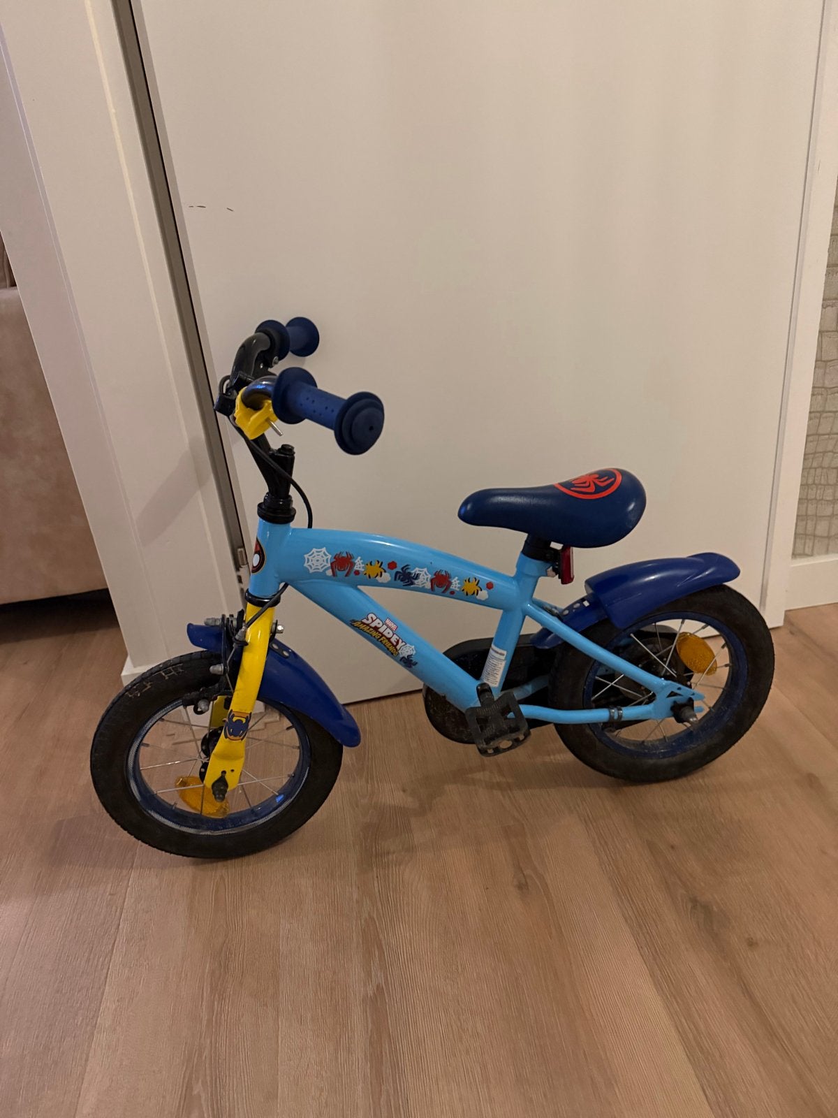 Spiderman kinderfiets 12 inch - Intertoys, Ophalen, Gebruikt, Minder dan 16 inch