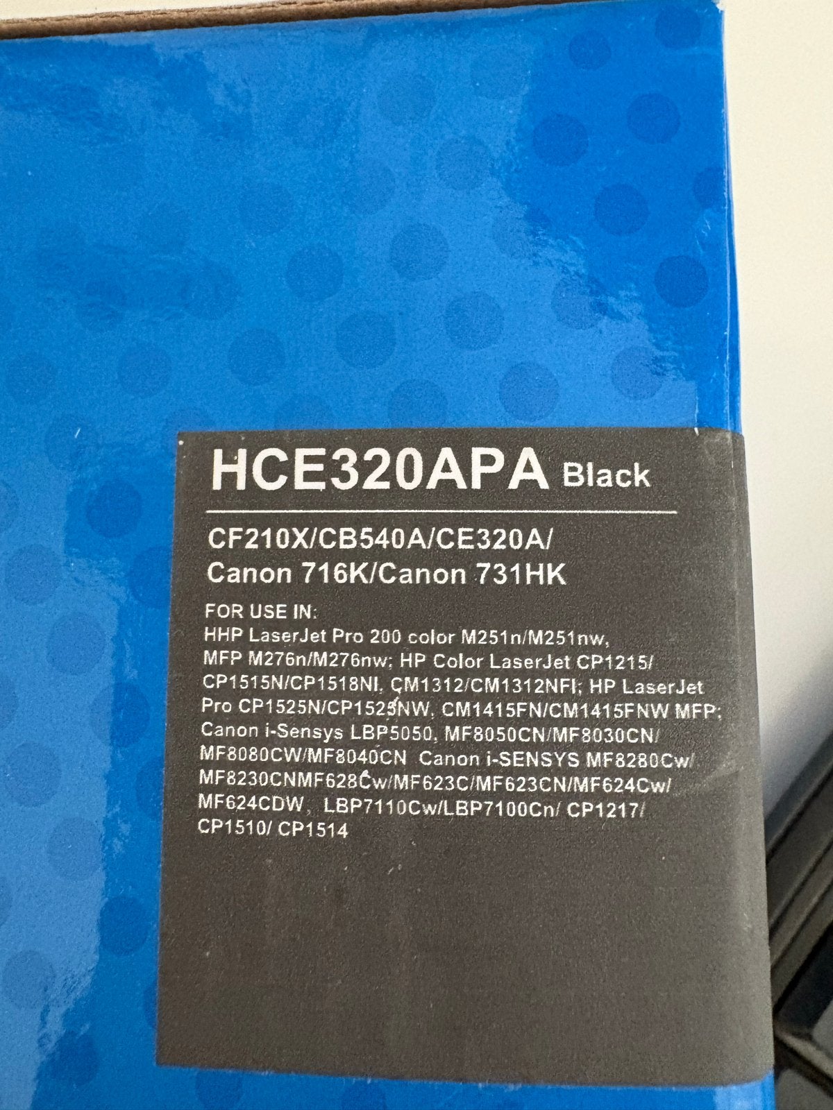 HCE320APA Zwarte Toner Cartridge voor HP en Canon Printers, Computers en Software, Printers, Ophalen, Zwart-en-wit printen, Printer