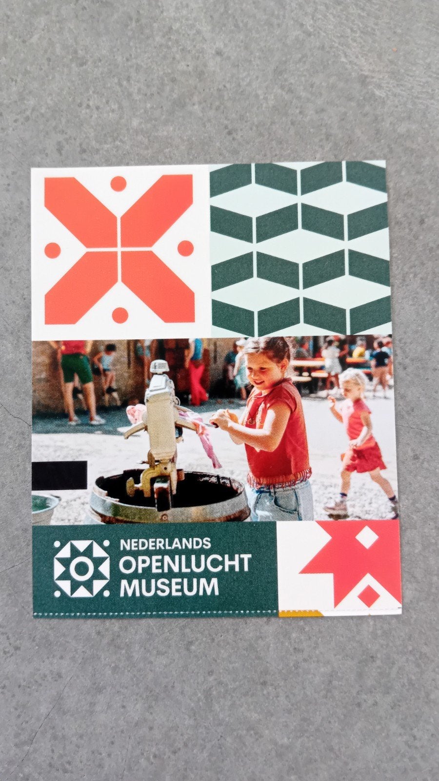 kaartje Nederlands Openluchtmuseum Arnhem, Eén persoon, Ticket of Toegangskaart