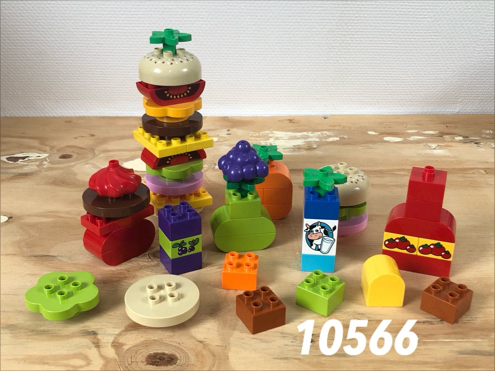 Duplo creatieve picknick hamburger blokken 10566 (compleet)2, Ophalen of Verzenden, Zo goed als nieuw, Complete set, Duplo
