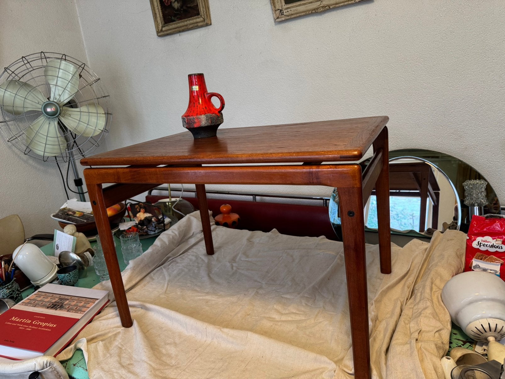 Coffeetable,fifties,sixties,Deens Design,teak,Neils Bach, 50 – 75, Deens Design,fifties,sixties,Mid-Century, Gebruikt, 50 tot 100 cm