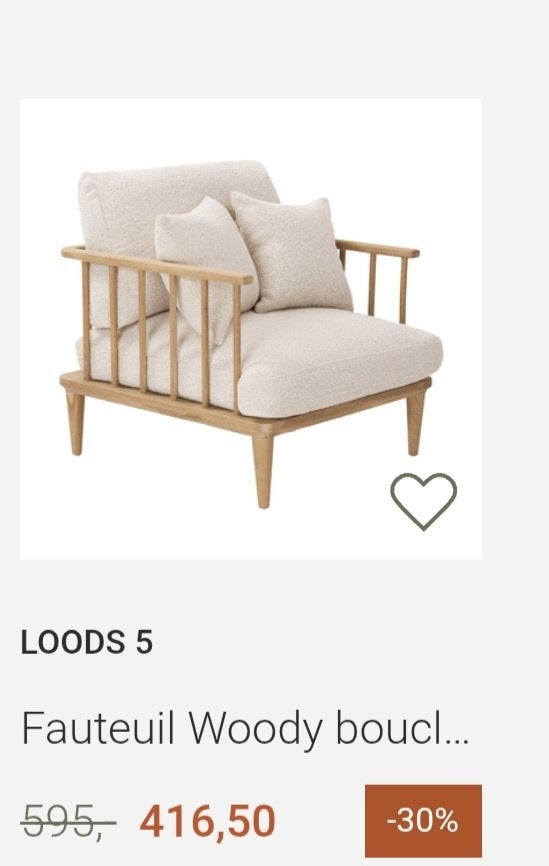 Fauteuil (Loods5) nieuw staat, Ophalen, Klassiek, 75 tot 100 cm, Zo goed als nieuw