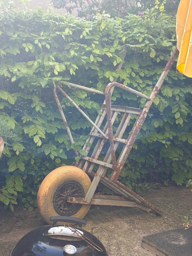 SteenKruiwagen bandentrolley - Ophalen in Utrecht centrum, Tuin en Terras, Ophalen, Gebruikt, Handmatig, Eenwielig
