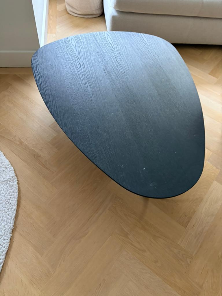 Salontafel zwart hout, Huis en Inrichting, Tafels | Salontafels, Ophalen, Gebruikt, 100 tot 150 cm, 50 tot 100 cm