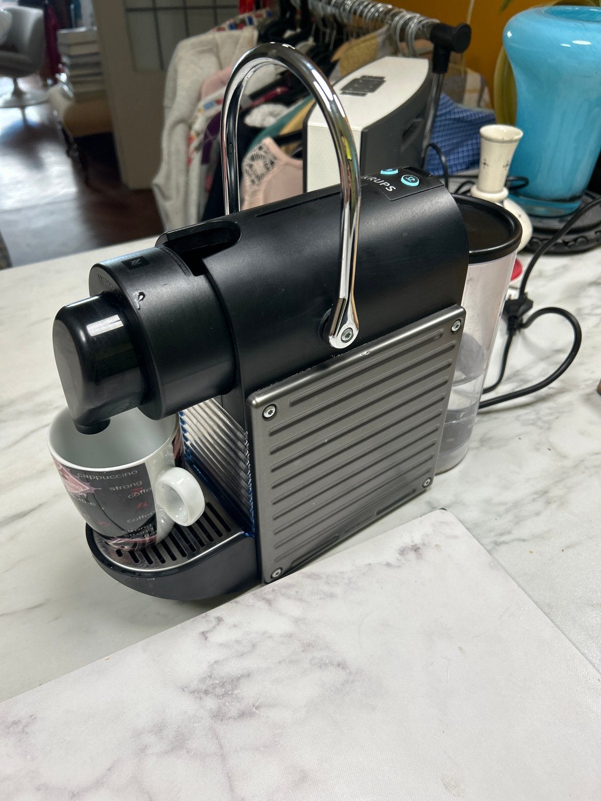 Krups Nespresso machine, Witgoed en Apparatuur, Koffiezetapparaten, Gebruikt, Koffiemachine, Ophalen of Verzenden, 1 kopje