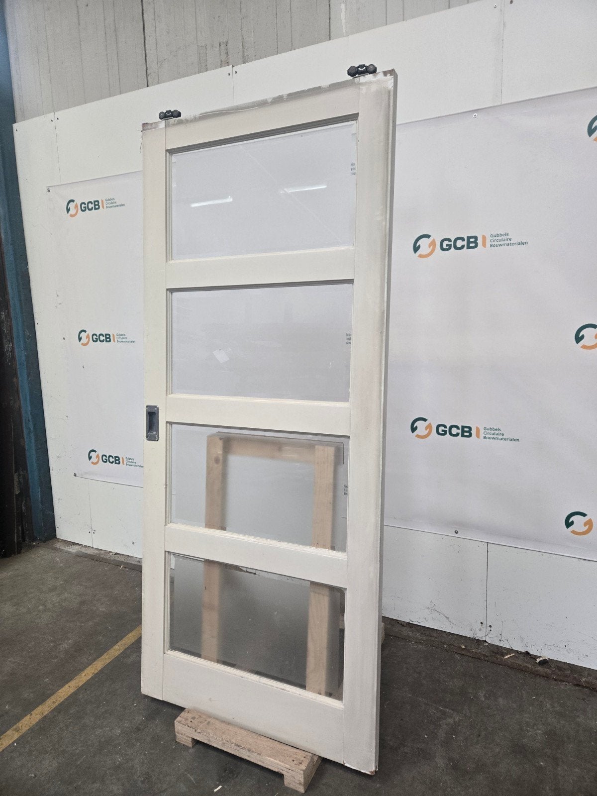 Mooie schuifdeur met glas 93x211.5cm, Ophalen, Gebruikt, 80 tot 100 cm, Binnendeur