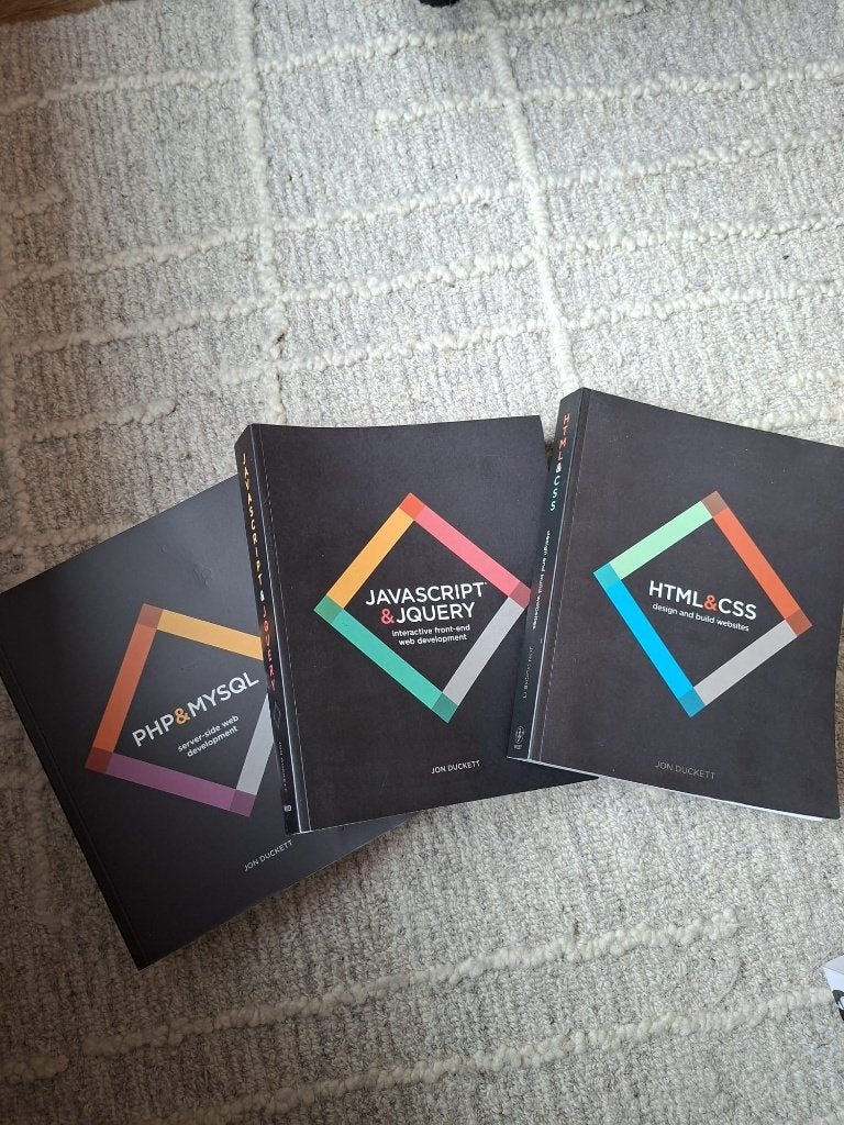 Jon Duckett programmeer boeken serie te koop, Boeken, Programmeertaal of Theorie, Ophalen of Verzenden, Onbekend, Gelezen