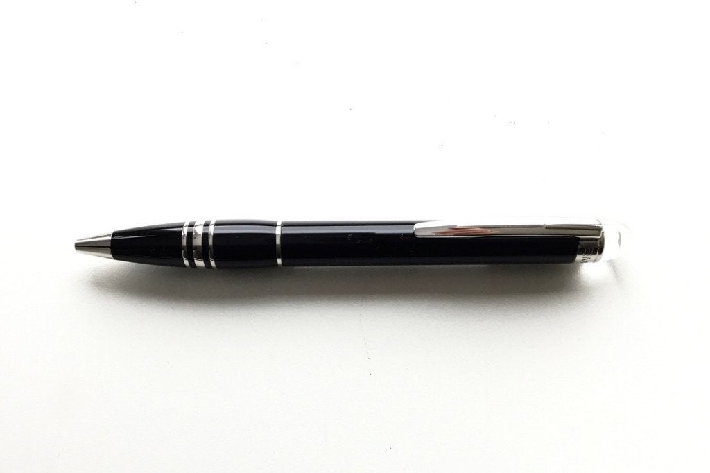 Montblanc Starwalker Platinum Black balpen, Ophalen of Verzenden, Zo goed als nieuw, Balpen, Mont Blanc