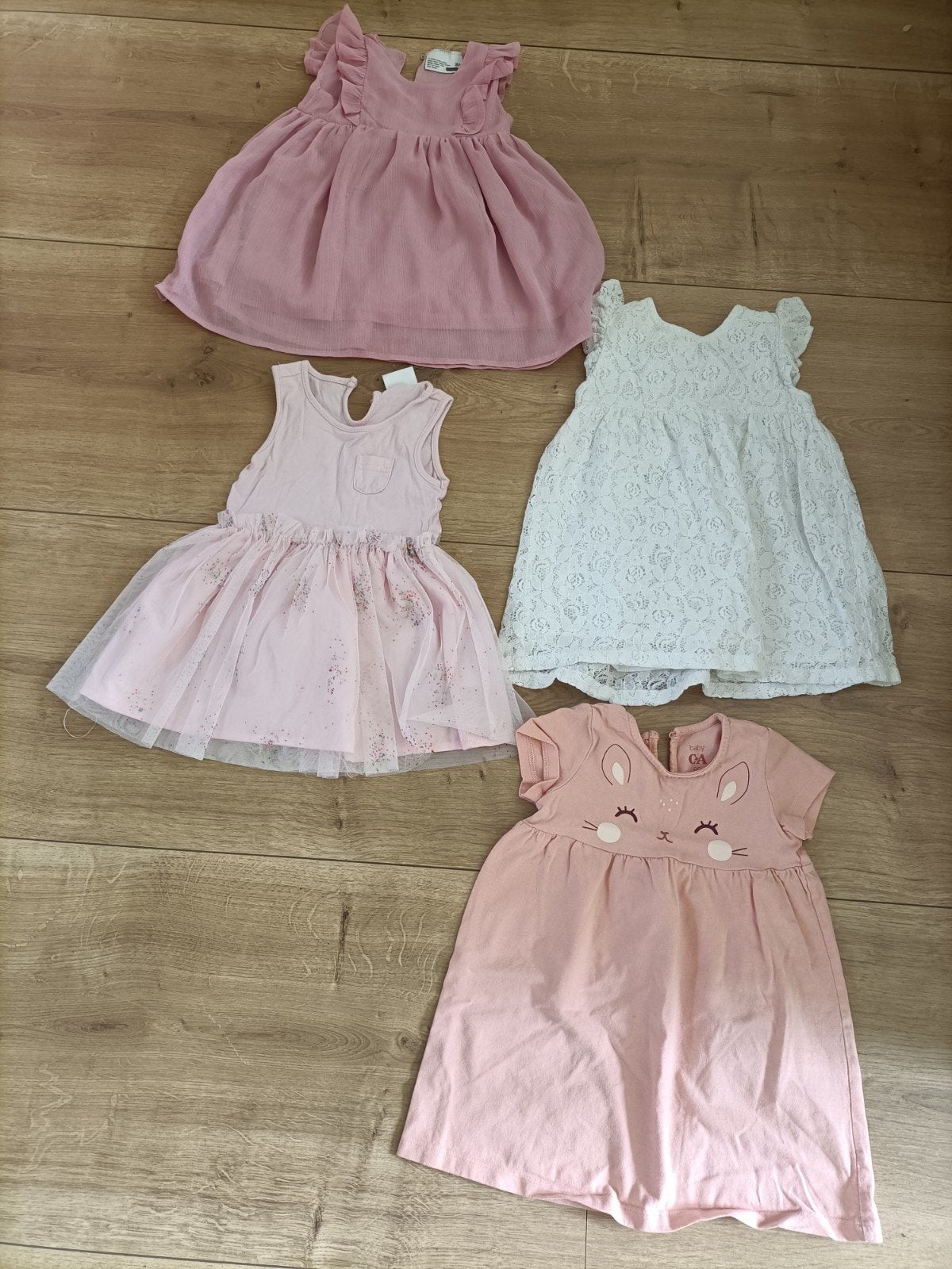 4 meisjesjurkjes, maat 80, Kinderen en Baby's, Ophalen, Kleding