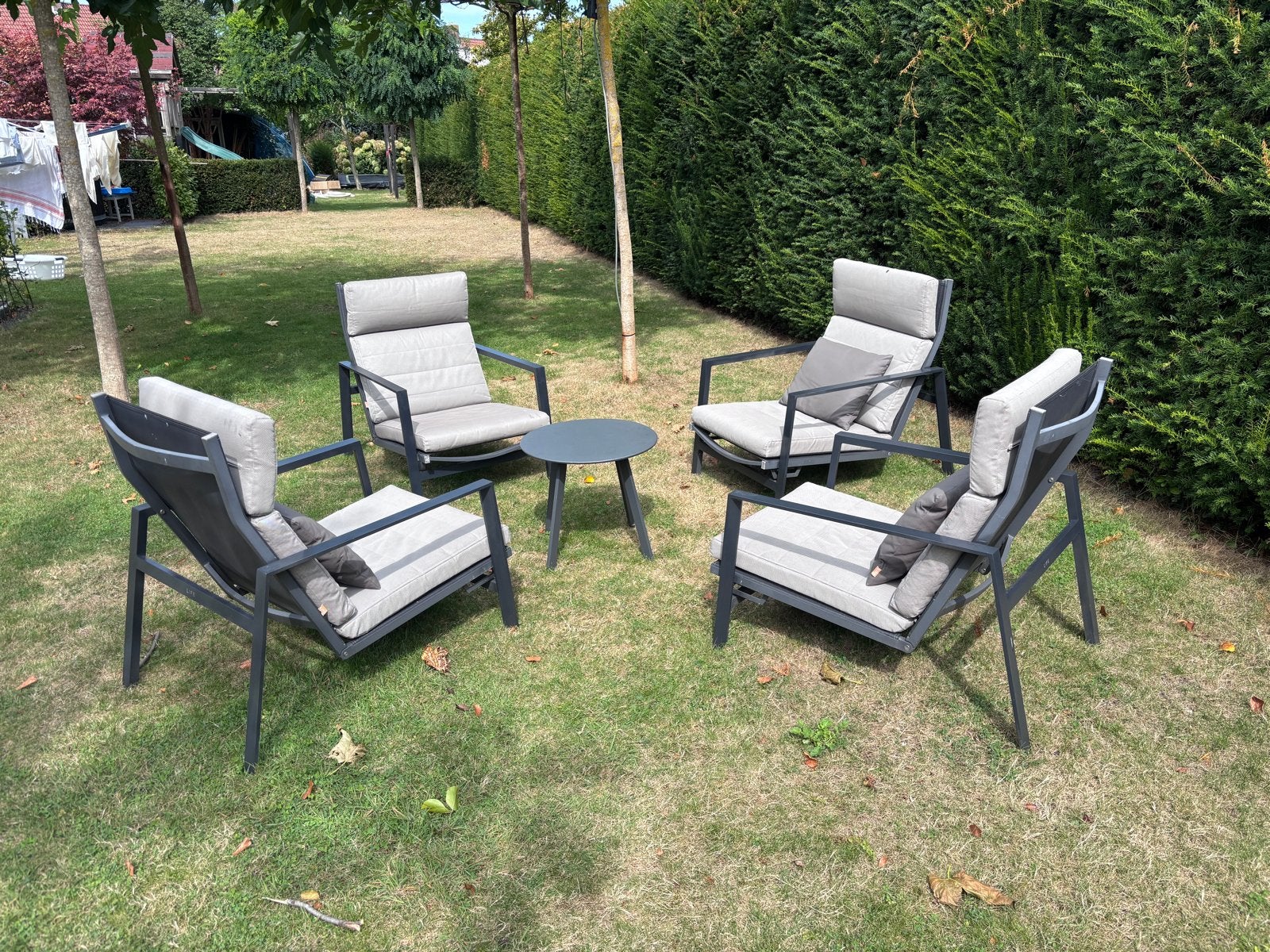 LIFE Bondi Loungestoelen verstelbare rugleuning, Ophalen, 4 zitplaatsen, Gebruikt, Aluminium