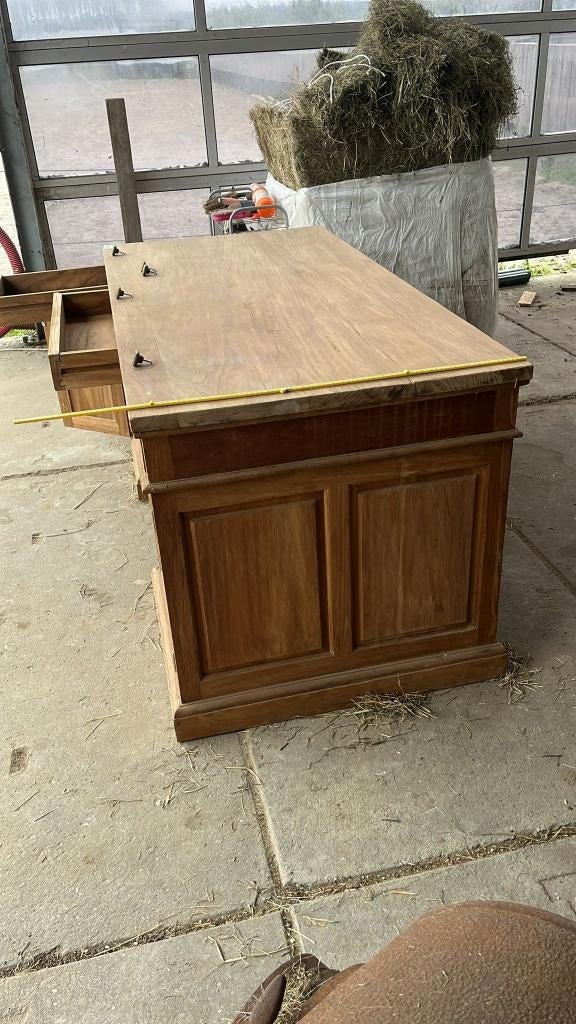 Teak hout bureau     Nieuw, Huis en Inrichting, Kasten | Computermeubels, Nieuw, Minder dan 70 cm, Minder dan 70 cm, Teakhout