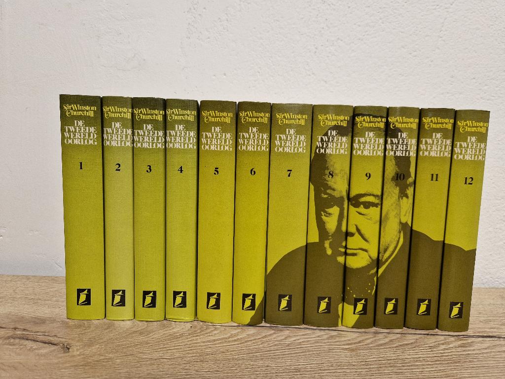De Tweede Wereldoorlog Complete serie 12 boeken, Tweede Wereldoorlog, Sir Winston Churchill, Ophalen of Verzenden, Zo goed als nieuw