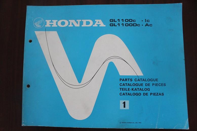 Honda GL1100 1981 motorcycle parts catalogue GL1100 Goldwing, Ophalen of Verzenden, Honda